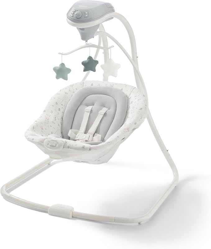 Sway Portable Baby Swing for Infants, Newborn Swing with 15 Songs and Sounds, Great Gift for New Parents