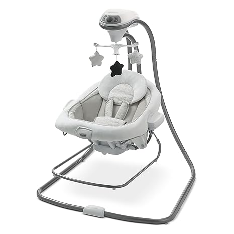 Portable Baby Swing and Bouncer, Multi-Direction Baby Bouncer Seat, Multiple Swing Speeds, Great Gift for New Parents, Redmond