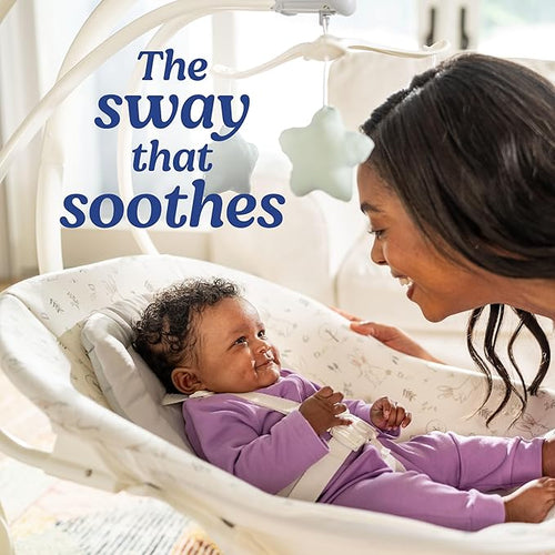 Sway Portable Baby Swing for Infants, Newborn Swing with 15 Songs and Sounds, Great Gift for New Parents